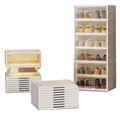 6-layer double-row plastic shoe rack