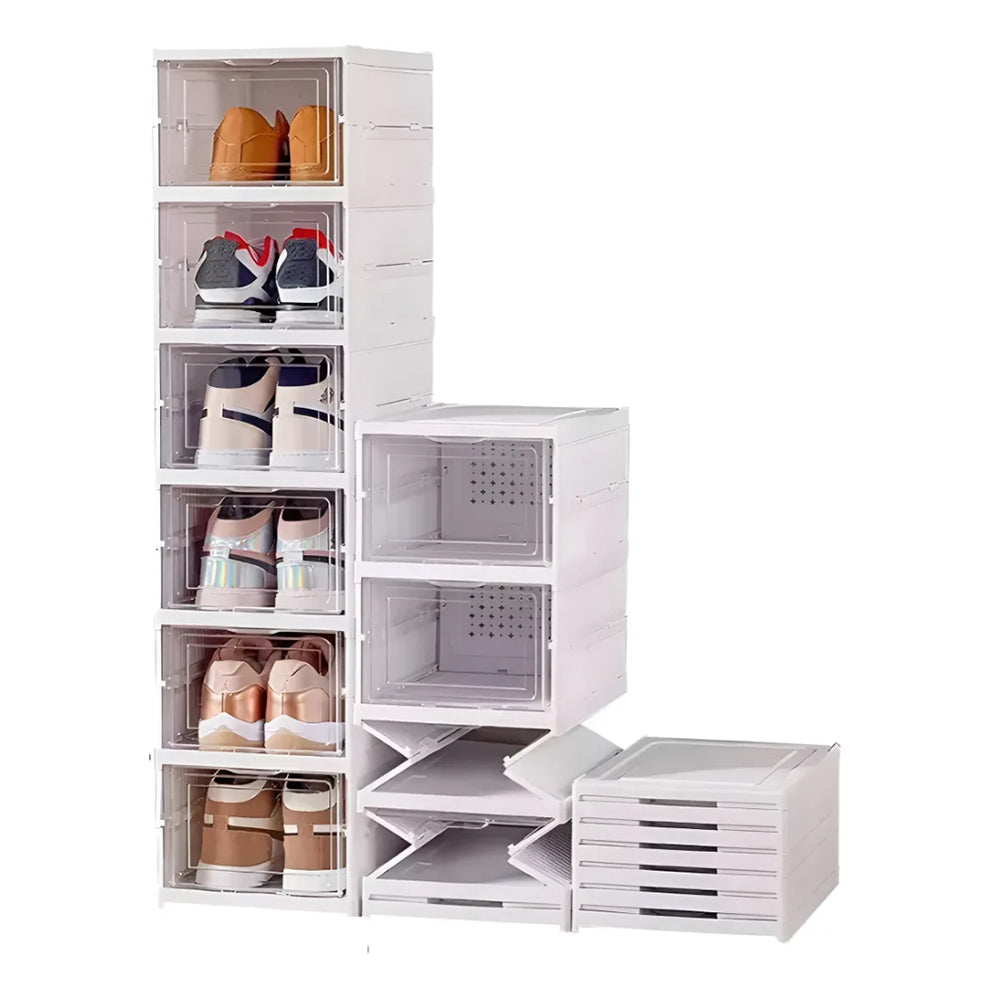6-layer plastic shoe rack