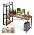 Gamer desk with shelves for furrific computer, modern and office