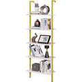 5 layer golden bookcase, 60*30*180cm wall mounted bookcase